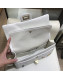 Chanel Aged Calfskin Charms Chain Flap Bag A37586 White 2018