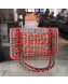 Chanel Tweed Medium Flap Bag Pink/Red/Blue 2019