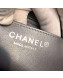 Chanel Soft Grained Leather Classic Flap Bag Silver 2019