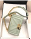 Chanel Calfskin Patchwork Chevron Small Boy Flap Bag A67086 Light Green 2019