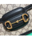 Gucci GG Canvas 1955 Horsebit Small Shoulder Bag 602204 Black 2019