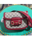 Gucci GG Canvas 1955 Horsebit Mini Shoulder Bag 602205 Red 2019