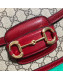 Gucci GG Canvas 1955 Horsebit Mini Shoulder Bag 602205 Red 2019