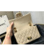 Chanel Quilted Aged Calfskin Small 2.55 Flap Bag A37586 Beige 2019