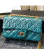 Chanel Quilted Aged Calfskin Small 2.55 Flap Bag A37586 Blue 02 2019