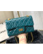 Chanel Quilted Aged Calfskin Small 2.55 Flap Bag A37586 Blue 02 2019