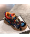 Gucci Flashtrek Sneaker with Removable Crystals Blue/Orange 2018