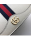 Gucci Ophidia Leather Small Shoulder Bag ‎601044 White 2019