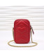 Gucci GG Marmont Mini Bag 598597 Red 2019