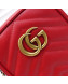 Gucci GG Marmont Mini Bag 598597 Red 2019