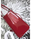 Dior My Lady Dior Medium Bag in Patent Cannage Calfskin Dark Red/Silver 2019