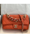 Chanel Quilted Lambskin Large Flap Bag with Resin Chain AS1354 Orange 2019