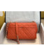 Chanel Quilted Lambskin Large Flap Bag with Resin Chain AS1354 Orange 2019