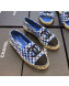 Chanel CC Weave Geometric Espadrilles Blue/White/Black 2019