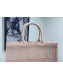 Dior Canvas Stripes Book Tote White/Pink 2019