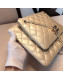 Chanel Quilted Shiny Lambskin Double Clutch with Chain AP1073 Gold 2019