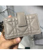 Dior Lady Dior Cannage Lambskin Card Holder Grey 2019