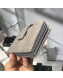 Dior Lady Dior Cannage Lambskin Card Holder Grey 2019