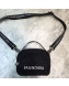 Balenciaga Canvas Mini Camera Crossbody Bag Black 2019