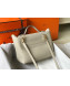 Hermes Kelly 24/24 - 29 Bag in Togo Leather White Wool/Gold 2018 (Half Handmade)   