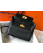 Hermes Kelly 24/24 - 29 Bag in Togo Leather Black/Gold 2018 (Half Handmade)