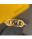 Fendi FF Logo Ring Gold 2021 84