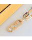 Fendi O'Lock FF Logo Long Necklace Gold 2021 87