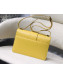 Dior 30 Montaigne CD Flap Bag in Smooth Yellow Calfskin 2019