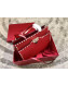 Valentino Smooth Calfskin Rockstud Large Top Handle Bag Red Fall 2018