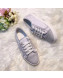 Gucci GG Canvas and Calfskin Low-top Sneakers Grey 2019 (For Women and Men)