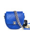 Chanel Quilting Lambskin Mini Flap Camera Bag Blue 2019