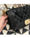 Chanel Camellia Large Boy Flap Bag A67085 Black 2019