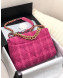 Chanel 19 Wool Tweed Large Flap Bag AS1161 Pink 2019