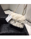 Chanel Shearling Lambskin Small Flap Bag AS1199 White 2019