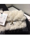 Chanel Shearling Lambskin Small Flap Bag AS1199 White 2019