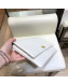 Chanel Chevron Flap Clutch White 2019