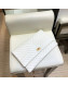 Chanel Chevron Flap Clutch White 2019