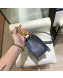 Chanel Chevron Grained Calfskin Medium Boy Flap Bag A67085 Dusty Blue/Gold 2019