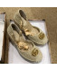 Gucci Knit Platform Wedge Espadrilles Light Beige 2019