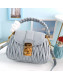 Miu Miu Coffer Matelasse Nappa Leather Shoulder Bag 5BA188 Light Blue 2021