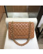 Chanel Lambskin Classic Flap Medium Bag A01112 Caramel with Gold Hardware 2018