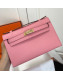 Hermes Mini Kelly 22 Clutch Bag in Epsom Leather(Half Handmade) Pink