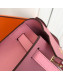 Hermes Mini Kelly 22 Clutch Bag in Epsom Leather(Half Handmade) Pink