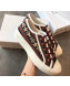 Dior Walk'N'dior Sneaker in Embroidered Patchwork Fabric Red/Multicolor 2019