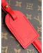 Louis Vuitton Monogram Canvas Soufflot MM Open Top Handle Bag M44816 Red 2019