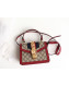 Gucci Sylvie GG Mini Top Handle Bag 470270 Red 2019