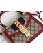 Gucci Sylvie GG Mini Top Handle Bag 470270 Red 2019