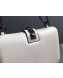 Valentino Small Chain Box Shoulder Bag in Calfskin White/Silver Grey 2019