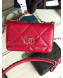 Chanel Quilted 19 Wallet on Chain WOC AP0957 Red 2019