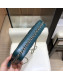 Chanel Quilted Lambskin Double Clutch with Chain AP0738 Blue 2019